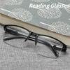 Сверхлегкие квадратные полуоправные очки для чтения Очки для дальнозоркости Мужчины Женщины +0,25 0,5 0,75 1 1,25 1,5 1,75 2 2,25 2,5 2,75 3