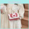 Elegant Pearl Red Childrens Handbag For Girls Featuring Breathable And Wearresistant Material