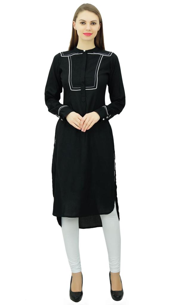 Phagun Дизайнерская индийская пенджабская курта из вискозы для женщин, этническая прямая повседневная туника