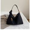 Big Bag Women's 2025 New Denim Canvas Bag Versatile Large Capacity Shoulder Messenger Bag Casual Commuter Tote Bag