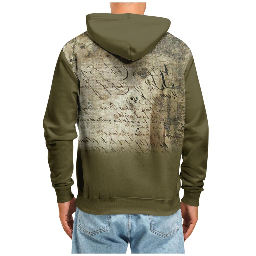 Мужская толстовка с капюшоном в стиле ретро с длинным рукавом, топы, куртка, верхняя одежда