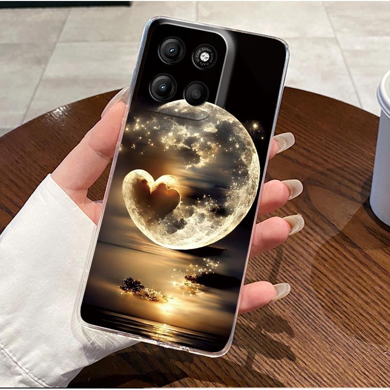 Чехол для Motorola Moto G15/G15 Power 4G Мягкий силикон ТПУ Прозрачный корпус Вирусный Расписной чехол для Moto G75 5G Ударопрочный чехол