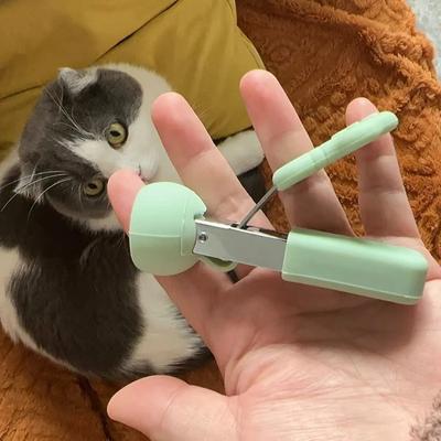 Профессиональные когтерезы для кошек с силиконовой накладкой Острые из нержавеющей стали Триммер для груминга животных для котят