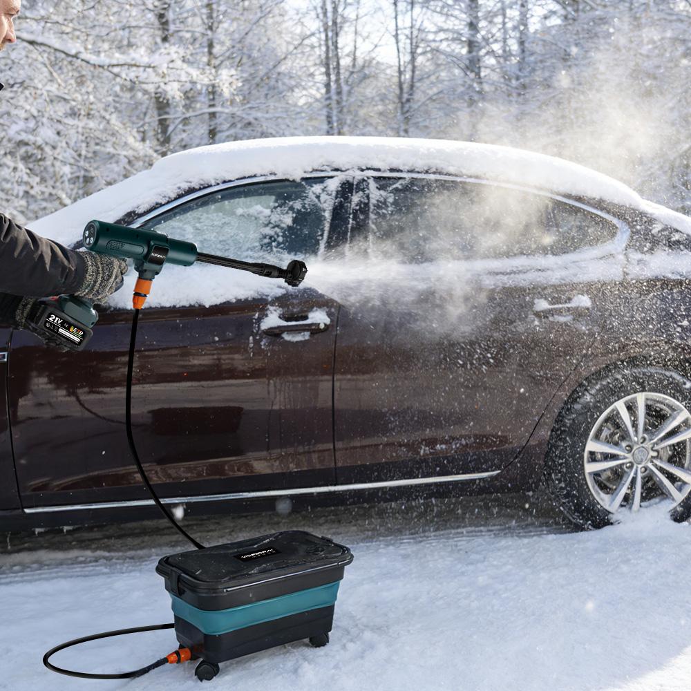 Yofidra Безщеточная мойка высокого давления 200 Бар, водяной пистолет для автомобиля + ведро, очиститель для сада, распылитель для аккумулятора Makita 21 В (штырь)
