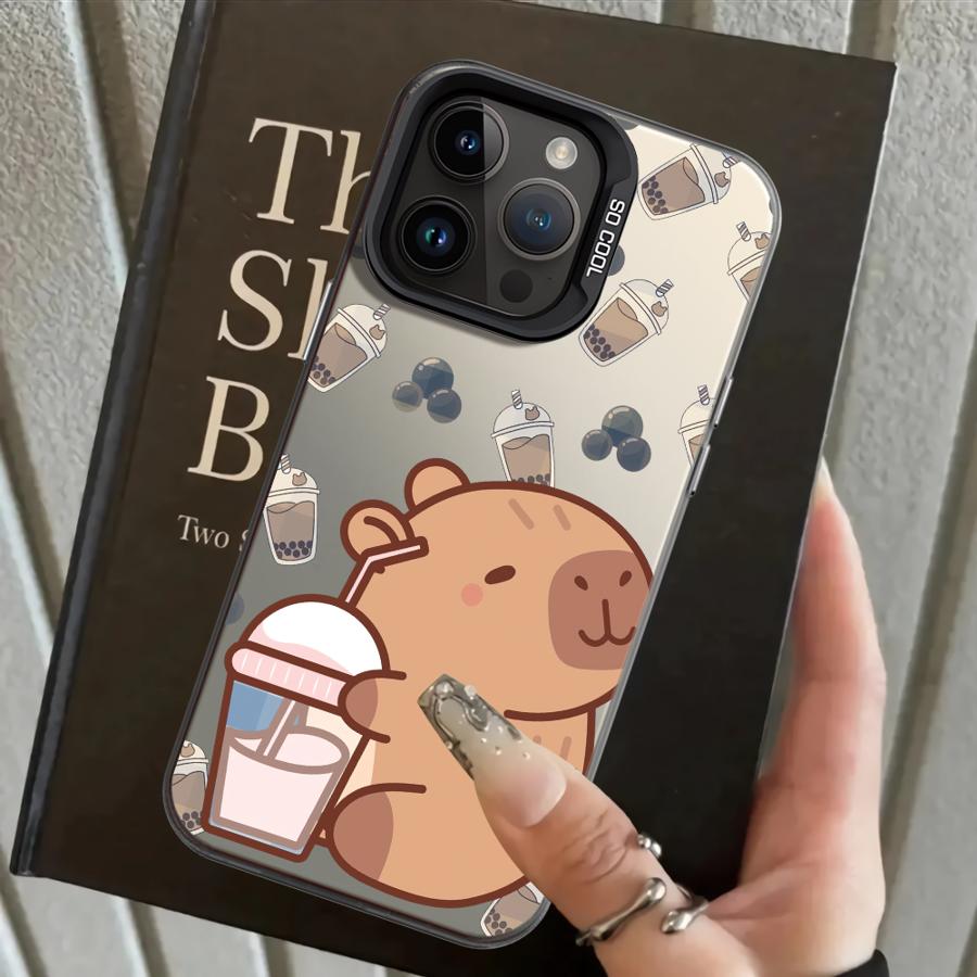 Чехол для iPhone 17 Pro Max 14 15 Plus XS 13 Pro 16 11 12 XR Air Задняя крышка телефона Мультяшная Милая Капибара