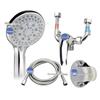 U-Shaped Electric Water Heater Shower Set with Exposed Hot and Cold Mixing Valve