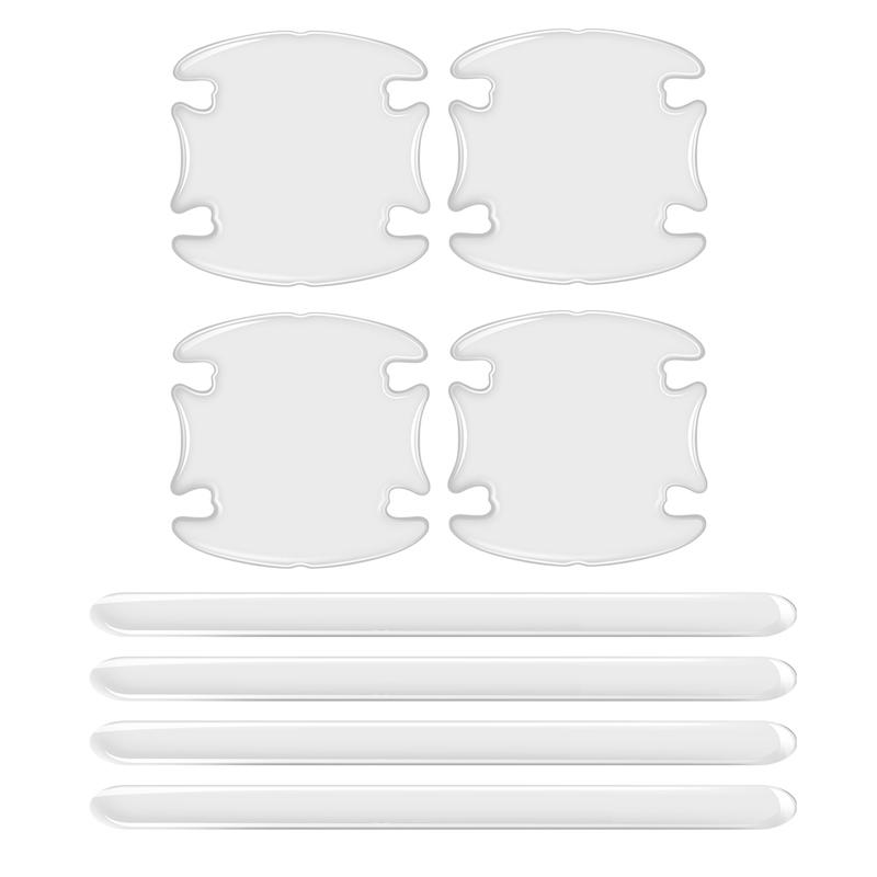 Car Door Handle Bowl Protector Transparent Anti Scratch Sticker Automobile Door Handle Bowl Protective Film Exterior Accessories