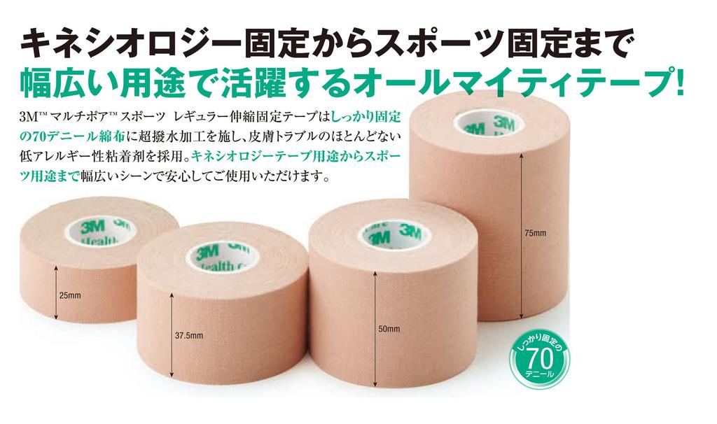 Кинезиологический тейп 3M Multipore Sports Regular, 75 мм, 4 тома 274375
