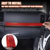 Soft Carbon fiber dashboard Cover trim Strip for Nissan Frontier 2024-25
