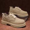 High Quality 2024 Men Casual Leather Business Tooling Shoes Comfy Thick Bottom Italian Male Shoes Antiskid Outdoor Oxford Shoes