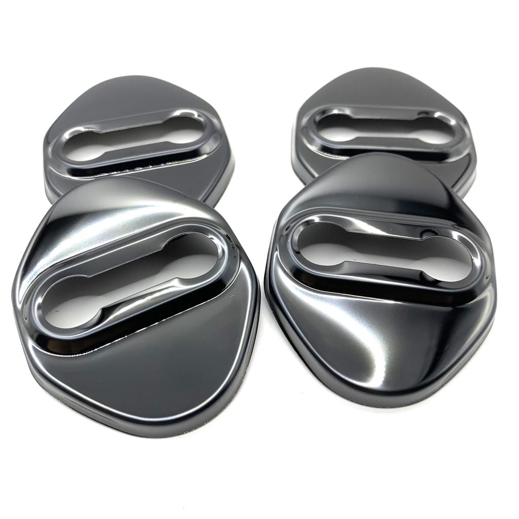 Накладка на фиксатор замка двери автомобиля ASATERU, Совместима с Toyota, Нержавеющая 304 зеркальная нержавеющая сталь,