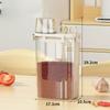 Kitchen Storage Tool Moisture-proof Sealed Jar with Measuring Cup Food Storage Container