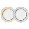 Noritake Accent Plate Changing Pair 23cm Hampshire Gold Platinum 2 Pieces Fine Porcelain (Color Set) & Gold/Silver P91310/4335-6