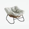 Rocking Chair, Chenille Upholstered Accent Chair, Modern Rocking Chair for Children's Room for Living Room, Bedroom, Apartment
