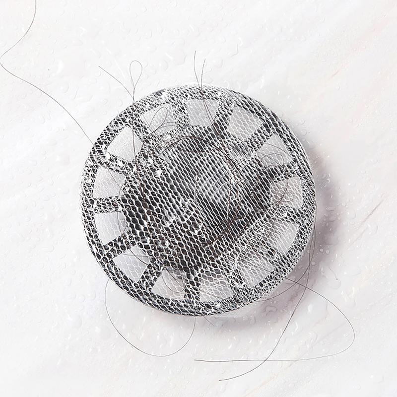 100 шт. сливная крышка для душа в ванной комнате, сетчатый мешок для предотвращения попадания волос, сетчатый фильтр для раковины