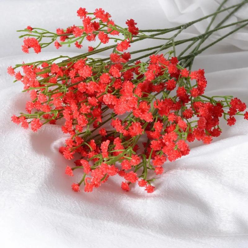 1шт 108головок детские дыхательные искусственные цветы пластиковые гипсофилы DIY цветочные букеты для ручной работы свадебная вечеринка украшение дома