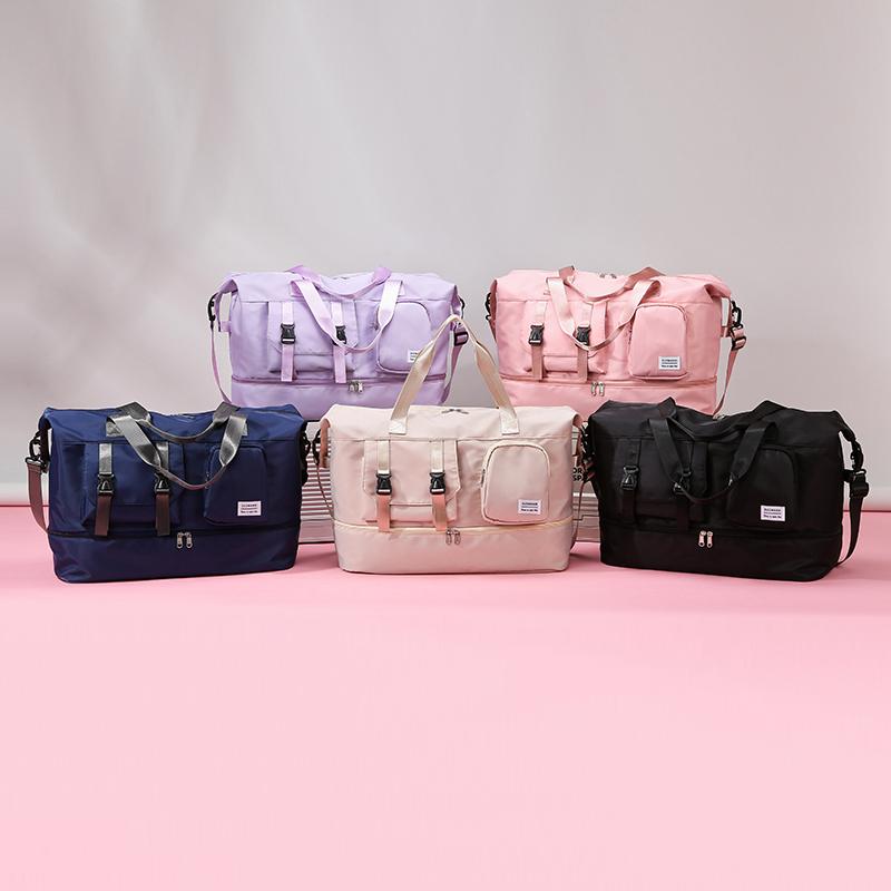 Большая вместительная дорожная сумка, многофункциональная спортивная сумка для фитнеса, раздельная сумка для сухого и влажного хранения, сумки для обуви, сумка для хранения