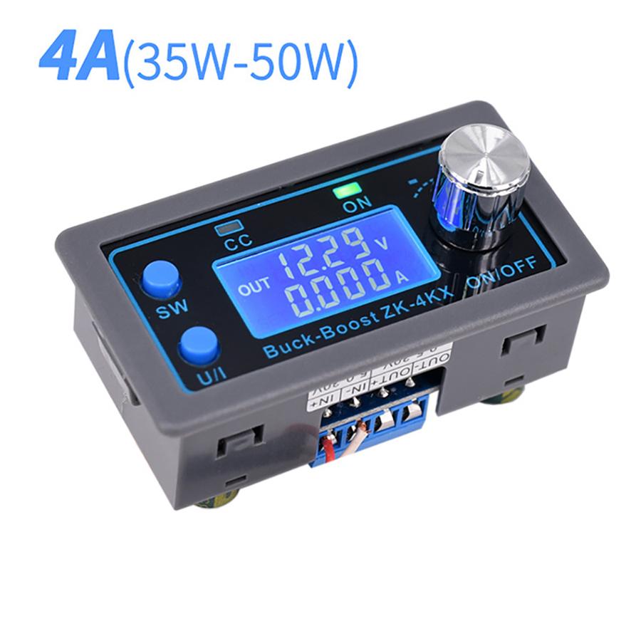 Модуль понижающе-повышающего преобразователя постоянного тока 0,5-30 В 4 А CC CV регулятор напряжения ЖК-дисплей