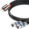 AZNABLE XLR To RCA Conversion Cable for Microphones (Female, 3m)