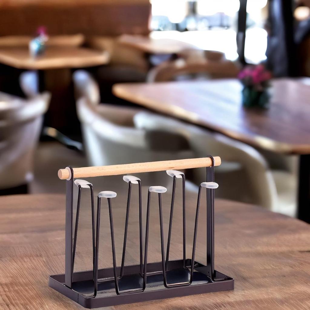 Простой и стильный органайзер для стеклянных чашек для экономии места, сушилка для чашек, держатель для чашек, кухонная кружка