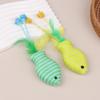5Pcs Pet Cat Toy Fish Netting Cat Teasing Toy Cat Interaction Pet Supplies Color Woven Fish Toy