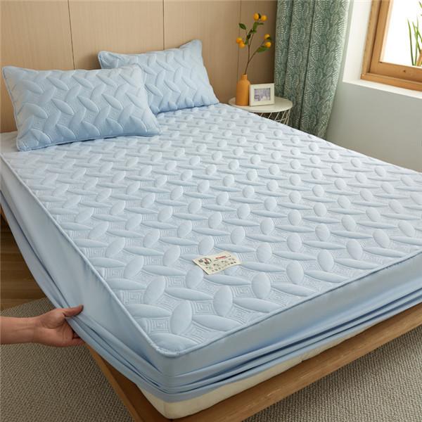 Bedding Set Bed Fitted Sheet Soft Protector Cover Thicken Cotton Mattress Cover Double Bed Pad Bedcover Mattress (No Pillowcases)