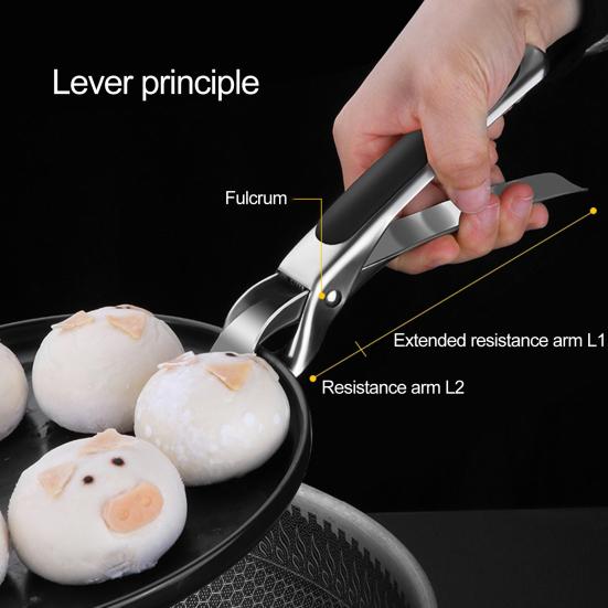 Pot Bowl Gripper with Non-slip Handle Heat-Resistant Anti-scalding Hot Bowl Holder Dish Pan Gripper Clip Kitchen Tool