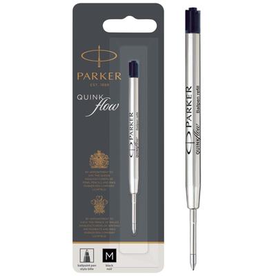 Шариковые стержни Parker Quink Flow, Черные, Средние, 1,0 мм, Набор из 5 штук (Код продукта: 1950369, Код товара: S0909440)