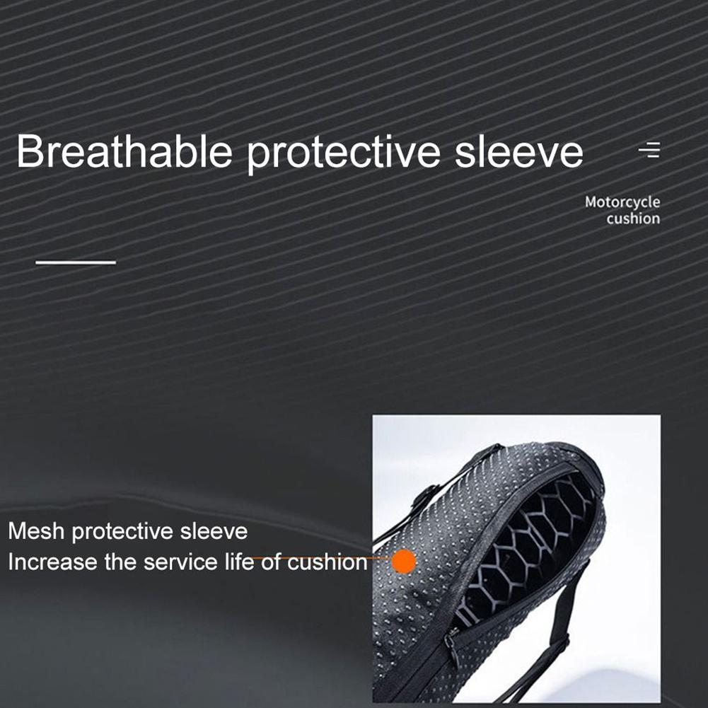 Подушка для мотоцикла противоскользящая 3D гелевая сотовая дышащая рельефная подушка комфортная подушка аксессуары для езды на мотоцикле L1b4