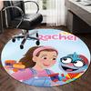 1pc Ms Rachel3 Design Printed Area Round Carpet for Bedroom Living Room Home Decor Rugs Mat Non Slip Mat Rug for Bedside