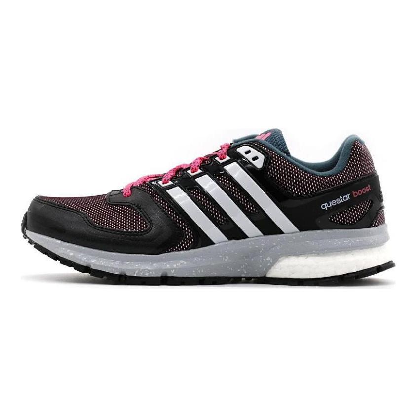 adidas Амортизирующие низкие кроссовки Женские черно-розовые кроссовки S31667
