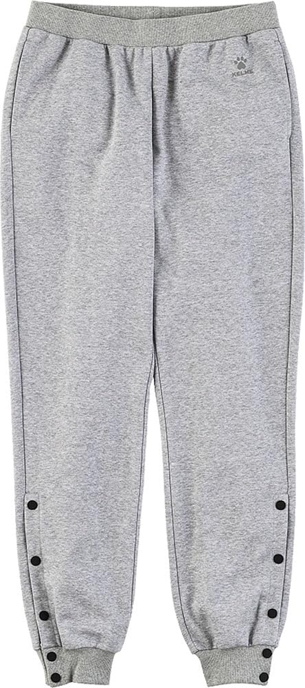 Kelme KB21S905 Basketball Long Pants with Buttons, Feather Gray, Size M