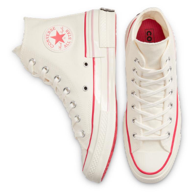 Converse Кеды Chuck 70 1970-х годов на шнуровке с высоким верхом из парусины, женские, цвет молочной пудры