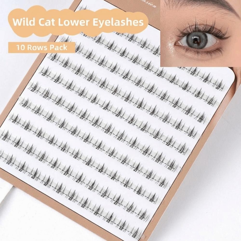6-7MM Self Adhesive Lower False Eyelashes Black Lower Fake Eyelashes DIY Lashes Extension Party