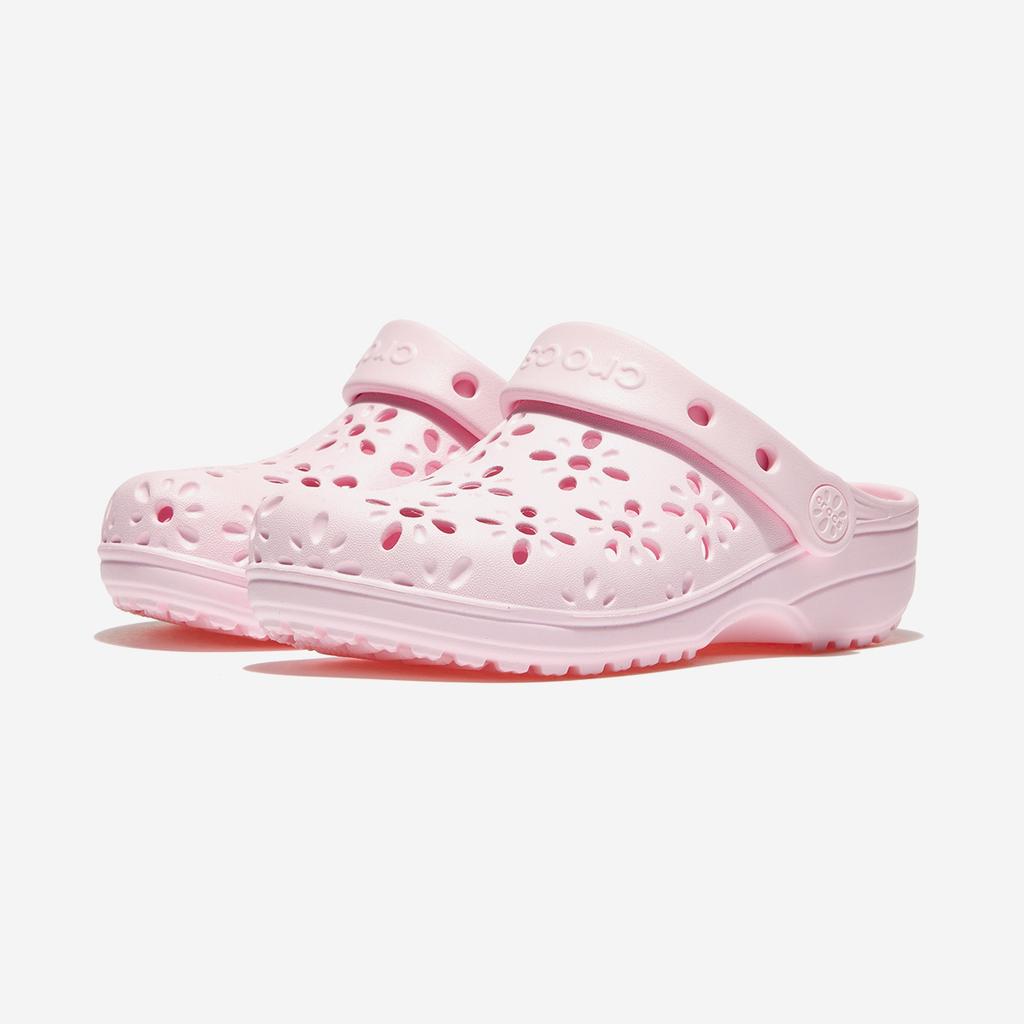 Crocs Классические детские клоги с цветочной перфорацией, CRS210943, 1010112422, Популярная корейская обувь