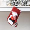 Christmas Stockings Large Plush 3D Santa Snowman Reindeer Bear Hanging Stockings for Mantel Tree Fireplace Holiday Party Decor