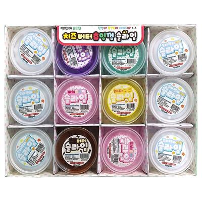 Жевательная резинка Mijeong Art Cheese Butter Slime Jelly Monster 12р, случайная доставка, 1000г Популярные корейские игрушки