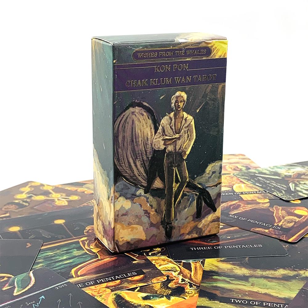 Wishes From The Whales Tarot Cards 78 Pcs Deck Immerses You In A Fascinating Realm of Oceanic Spirits and Sea Creatures