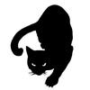 Car Stickers Personalized Stickers Black Cat Stickers Waterproof and Sunscreen Cover Scratches PVC