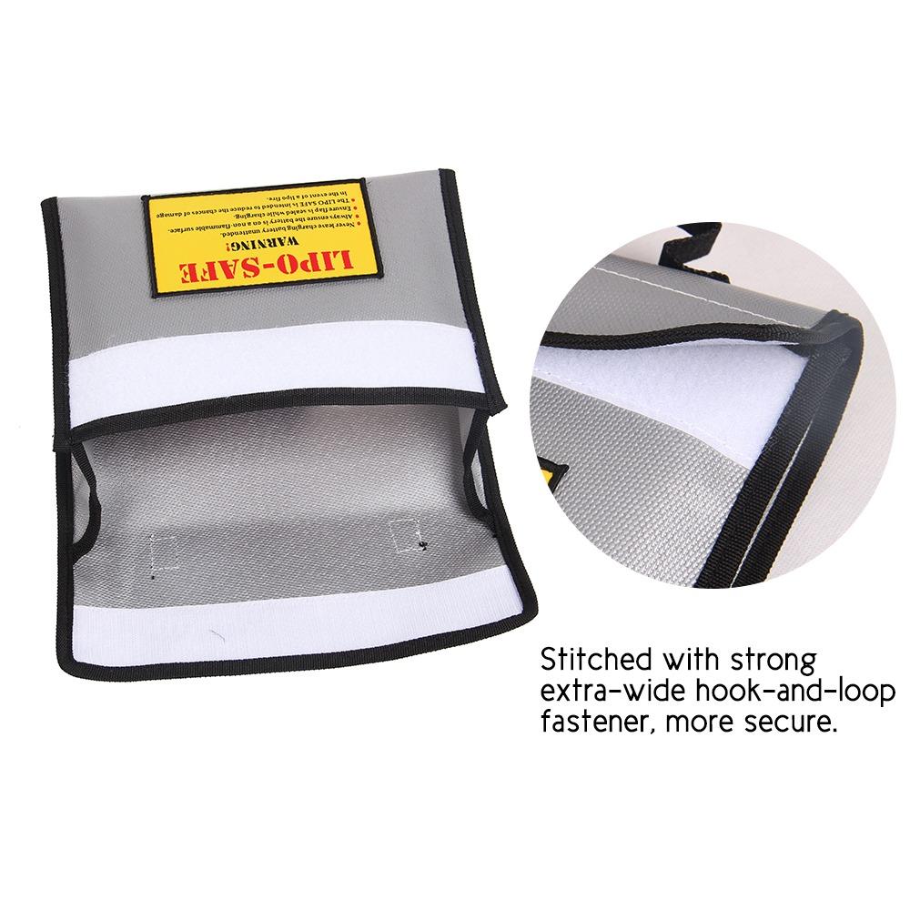 Silicone Coated Safe Bag Liquid Silicone Rubber Battery Storage Pouch Heat Resistant Sack  Home Use