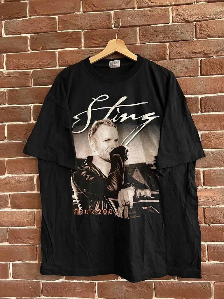 Rare Vintage 2004 Sting Tour New Wave Rock Band Tshirt 00s Unisex T-Shirt