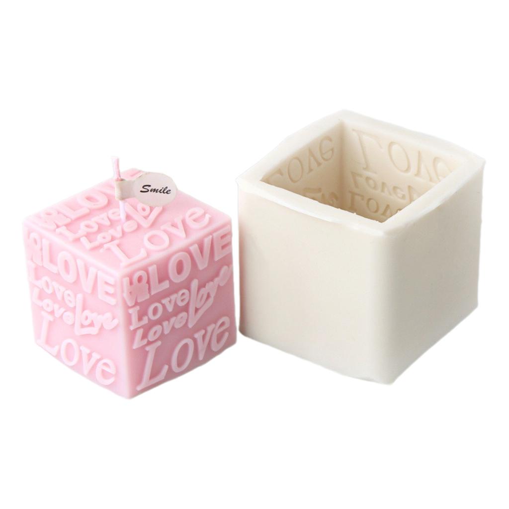Красивая форма для свечей LOVE для Y-проектов, уникальная форма для изготовления свечей с любовным письмом, силиконовая форма для художественных ремесленников