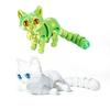 2 шт. Напечатанная на 3D фигурка кошки с подвижными суставами, фигурка кошки, сочлененная модель животного, игрушка-непоседа, украшение для дома, офиса, книжной полки, рабочего стола