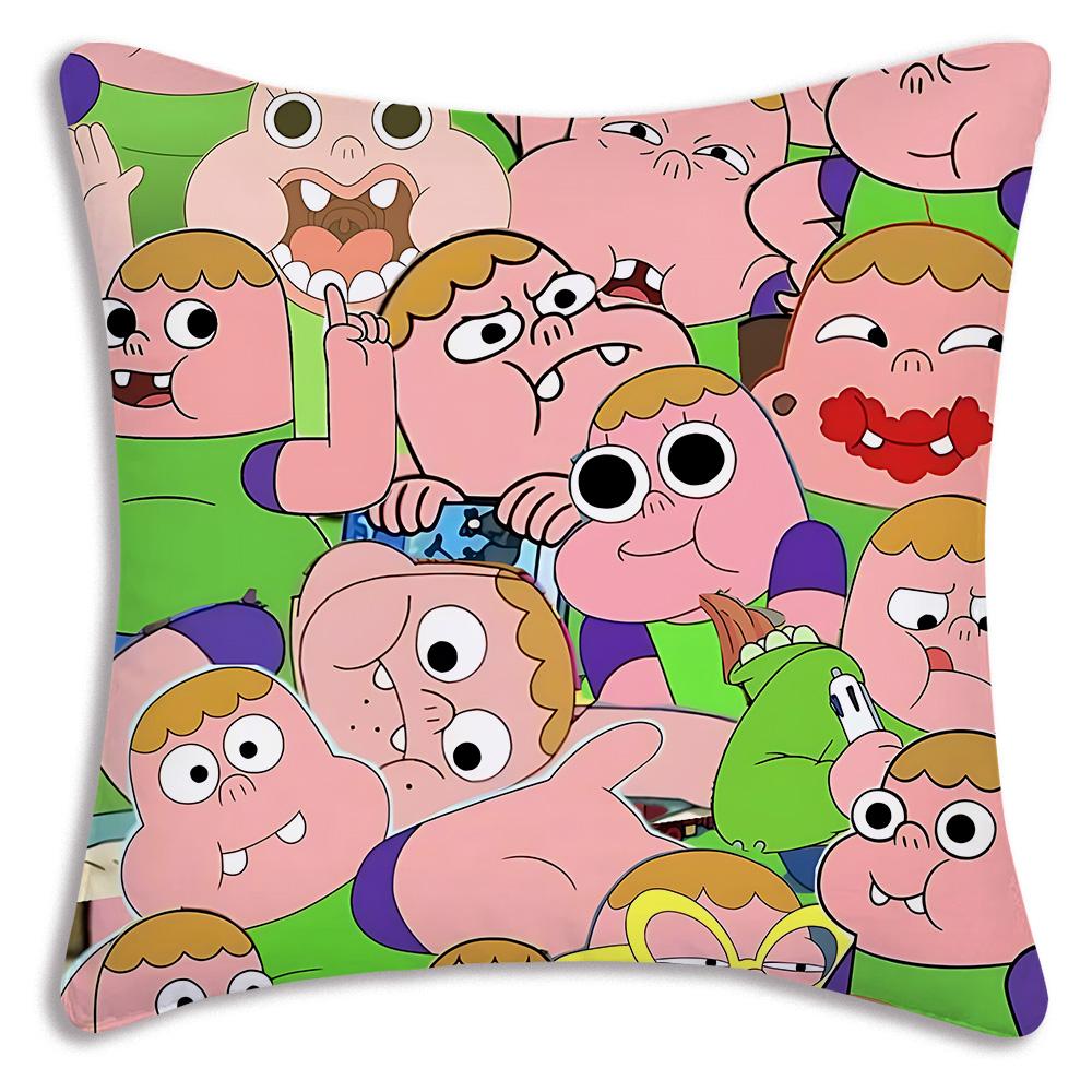 Милые мультяшные наволочки для подушек C-Clarence TV Мультяшные декоративные чехлы для подушек на диван для дома Двусторонние коротковорсовые милые чехлы для подушек