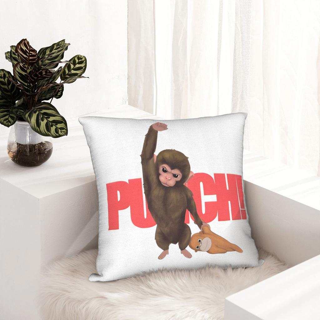 Punch Monkey Pillow Case Cute Funny Pillow Cover Soft Pillowcases For Sofa Bedroom Home Decor