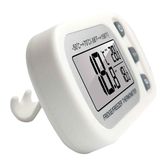 Цифровой термометр для холодильника, большой ЖК-дисплей, магнитный подвесной водонепроницаемый холодильник с морозильной камерой, электронный датчик температуры, кухонные гаджеты