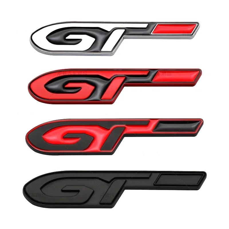BRZ1 For VOLKSWAGEN VW GTI Car Body Metal Emblem Auto Rear Trunk Badge For Peugeot GTI GT GTline RCZ 307 207 407 607 4008 206 107 308 im2