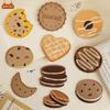 Original Embroidery Label Embroidery Sticker Cartoon Food Biscuit DIY Hand Account Patch Sticker Accessory Cloth Sticker