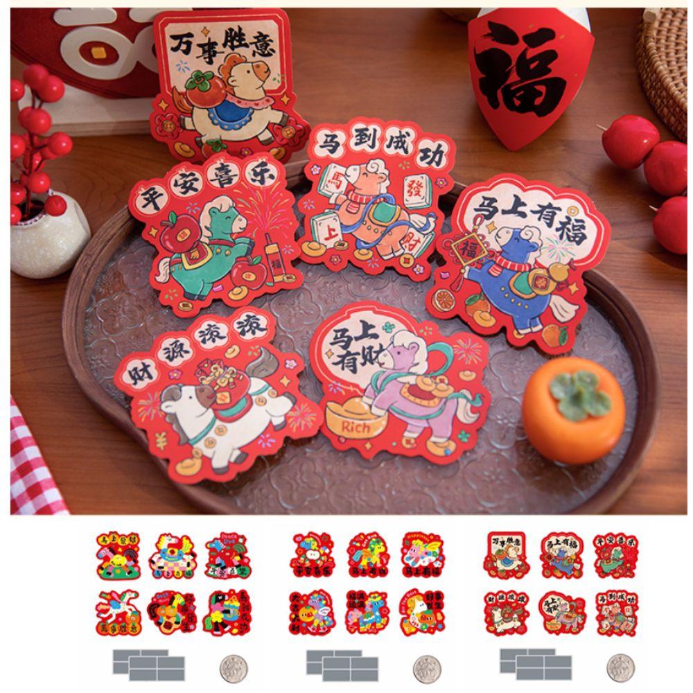 30pcs Anniversary Scratch-off Cards Cartoon Surprise Lucky Cards Cute Vouchers Tickets Decoration