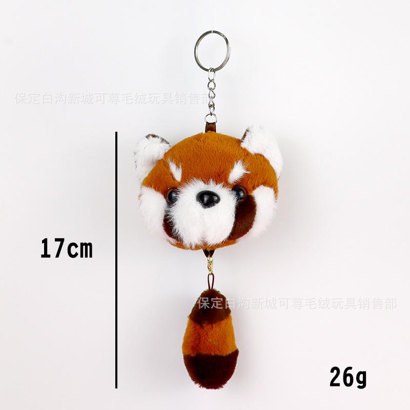 Cute Squeaky Cat Plush Toy Keychain Creative Cartoon Bag Pendant Doll